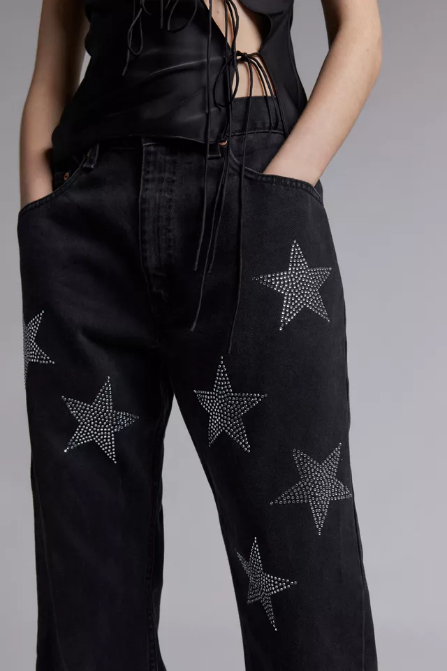 ReMADE By UO Diamonte Star Jean