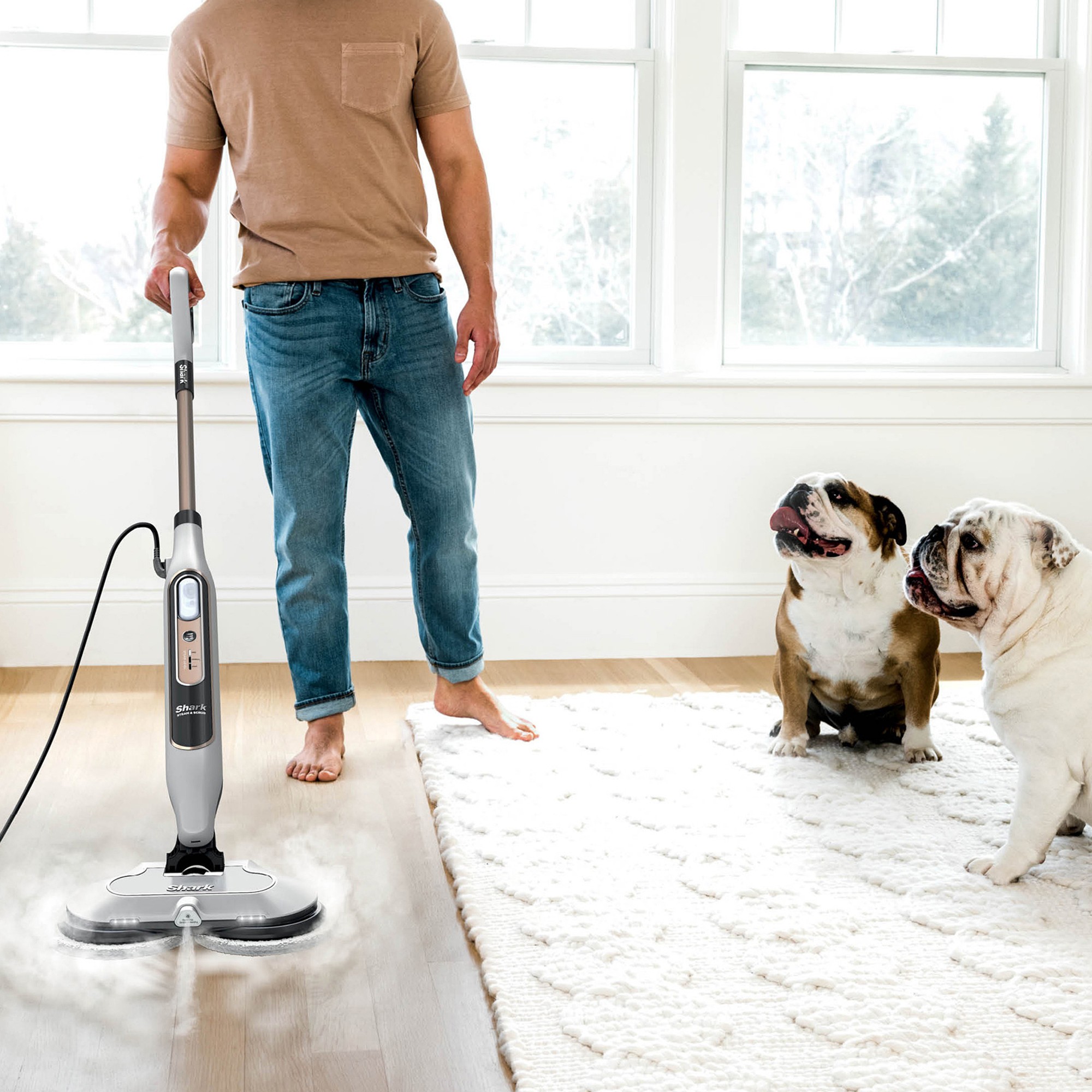 Steam & Scrub Steam Scrubbing and Sanitizing Steam Blaster® Mop