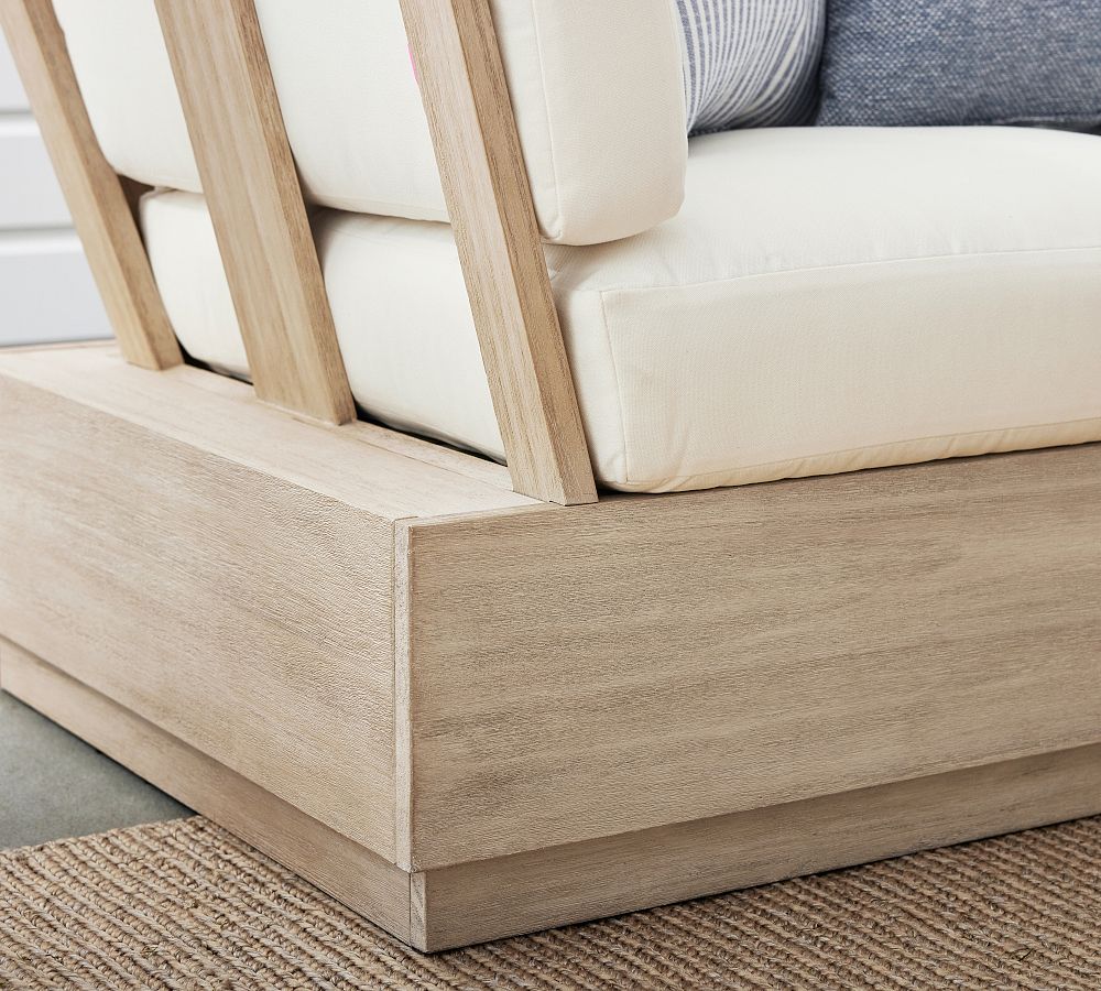 Indio Modern Platform L-Shaped 3-Piece Outdoor Sectional (90")