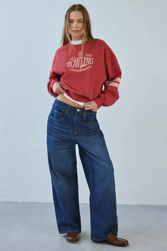 BDG Tasha Bowling Graphic Crew Neck Pullover