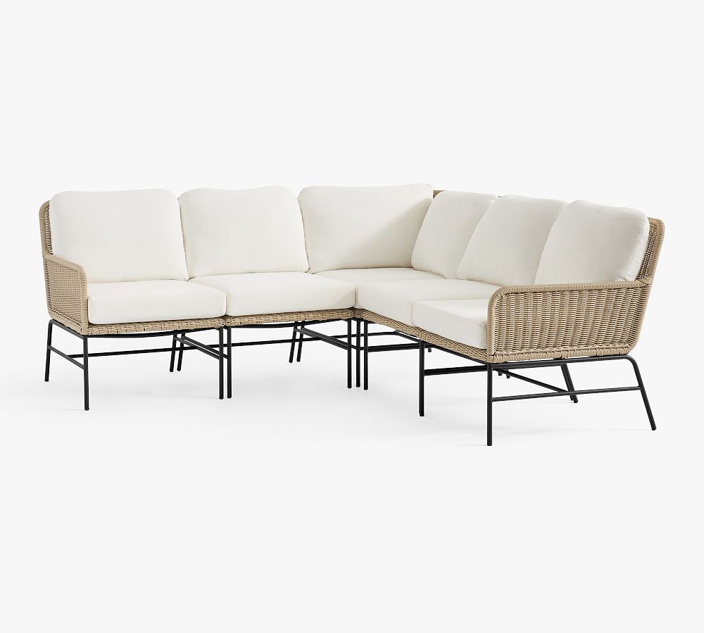 Tulum 5-Piece L-Shaped Outdoor Sectional (96")