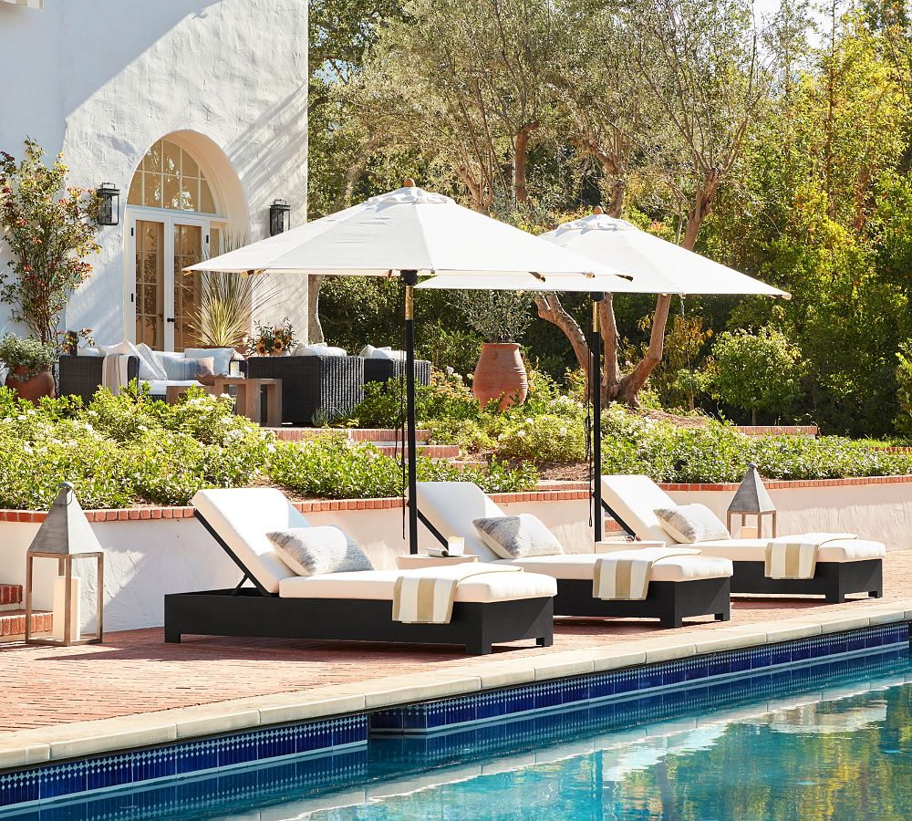 Malibu Metal Platform Single Outdoor Chaise