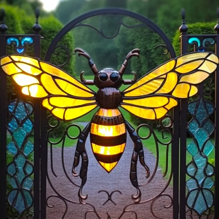 馃敟Last day 75% OFF馃敟Colorful glass bee door