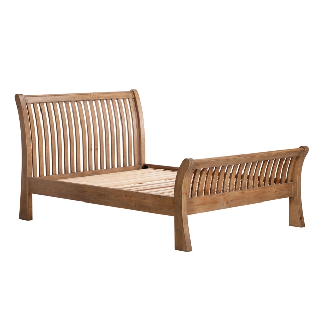 🎄Store Closing Sale💖Barbados Reclaimed Wood Slatted Bedframe
