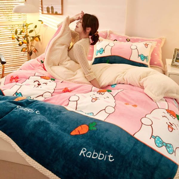 Double Sided Plush Microfiber Thermal Blanket