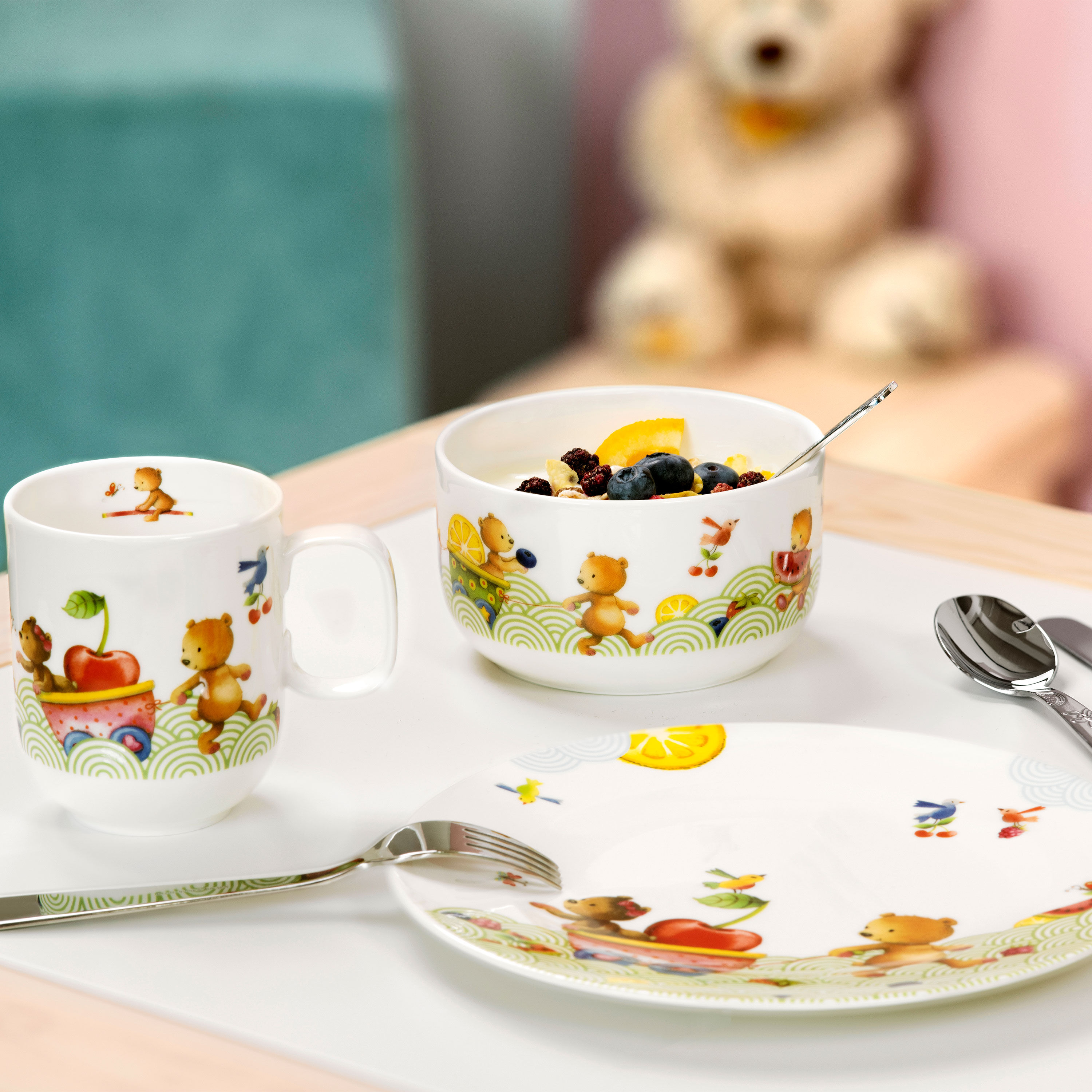 Kiddy Bears Kindergeschirr-Set 7tlg.