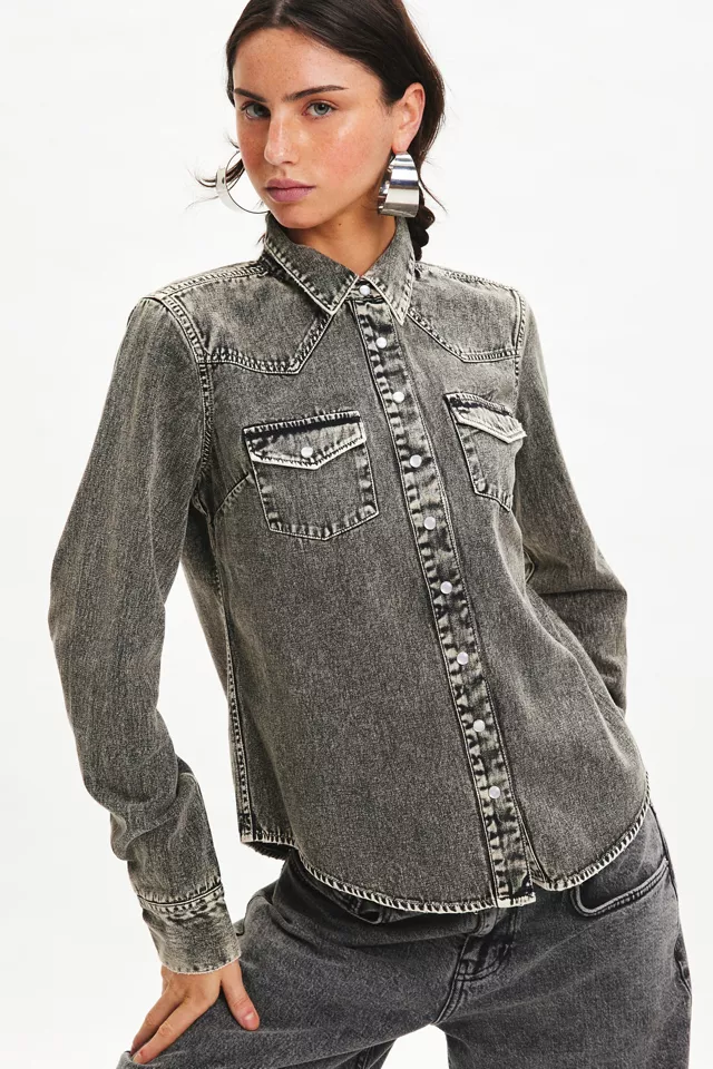 BDG Ariella Denim Western Shirt