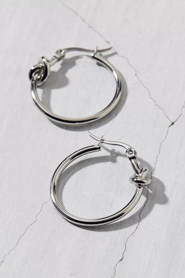 Waterproof Knotted Hoop Earring