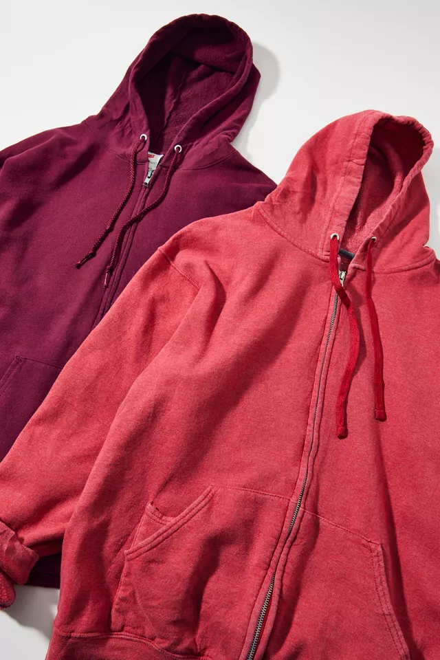 Vintage By UO Zip-Up Hoodie Sweatshirt