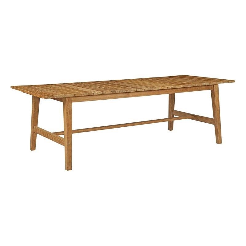 Sidney Rectangular 6 - Person 98.5'' Long Teak Dining Set
