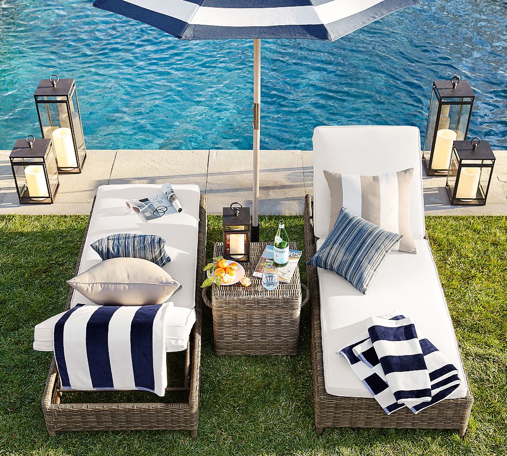 Torrey Wicker Outdoor Chaise Lounge