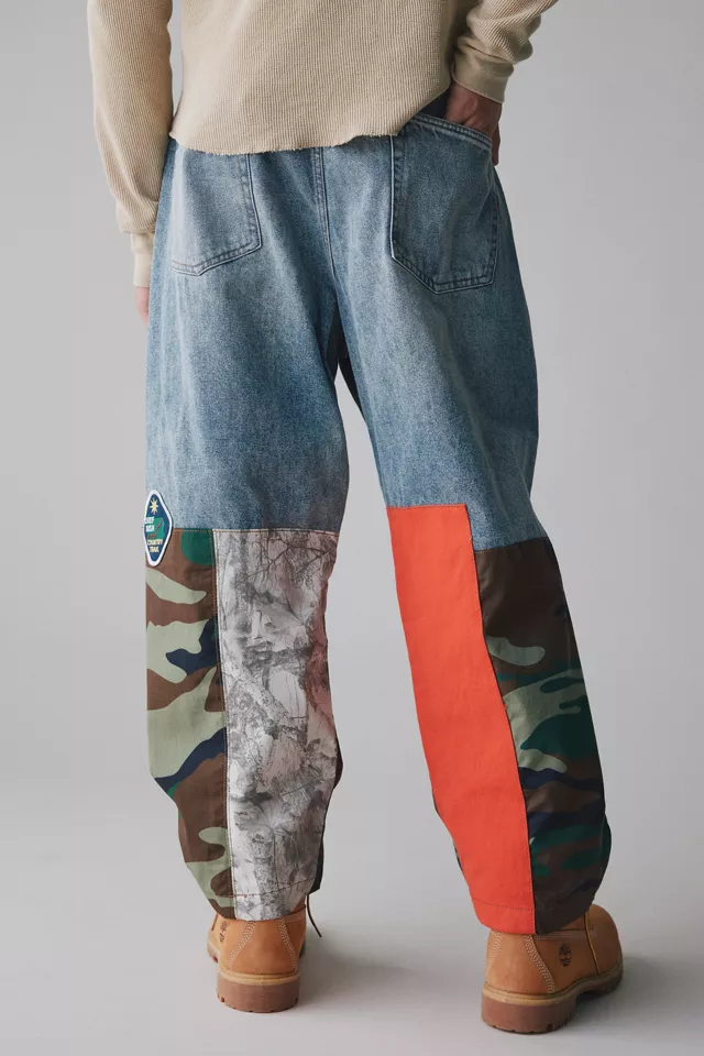 BDG Patched Baggy Barrel Jean