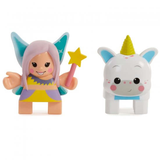 Waffle Blocks&trade; Figure Set - Fairy and Unicorn