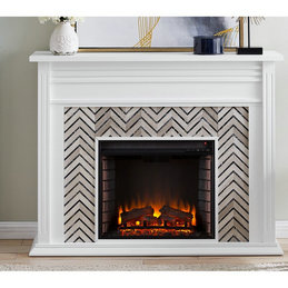 Lissette 50'' W Electric Fireplace