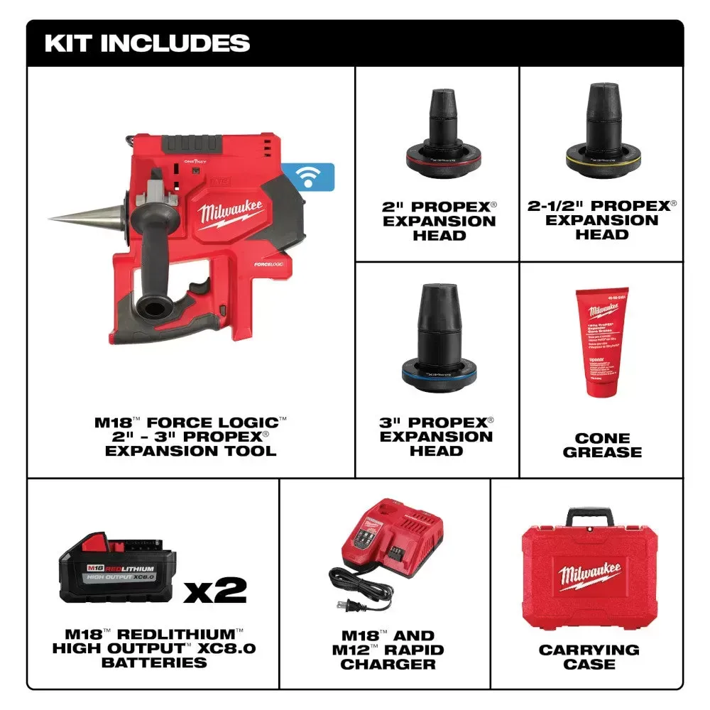 Milwaukee 2633-22HD M18 18V FORCE LOGIC ProPEX Expansion Tool Kit