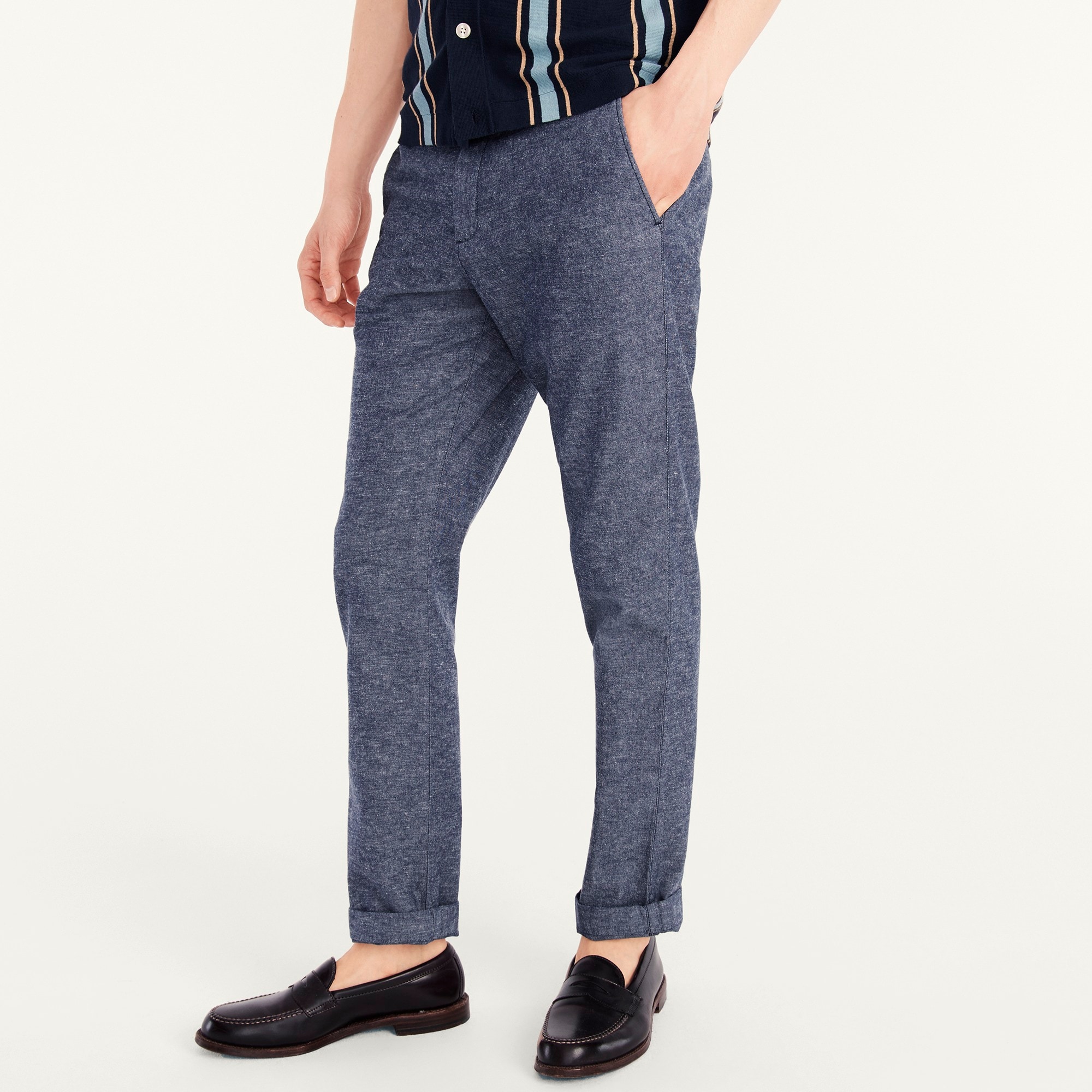 770&trade; Straight-fit chino pant in stretch slub cotton blend