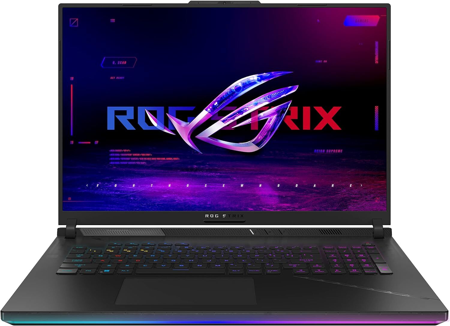 ROG Strix Scar 18 (2023) Gaming Laptop, 18鈥?Nebula Display 16:10 QHD 240Hz/3ms, GeForce RTX 4090, Intel Core i9-13980HX, 32GB DDR5, 2TB PCIe SSD, Wi-Fi 6E, Windows 11 Pro, G834JY-XS97,Black