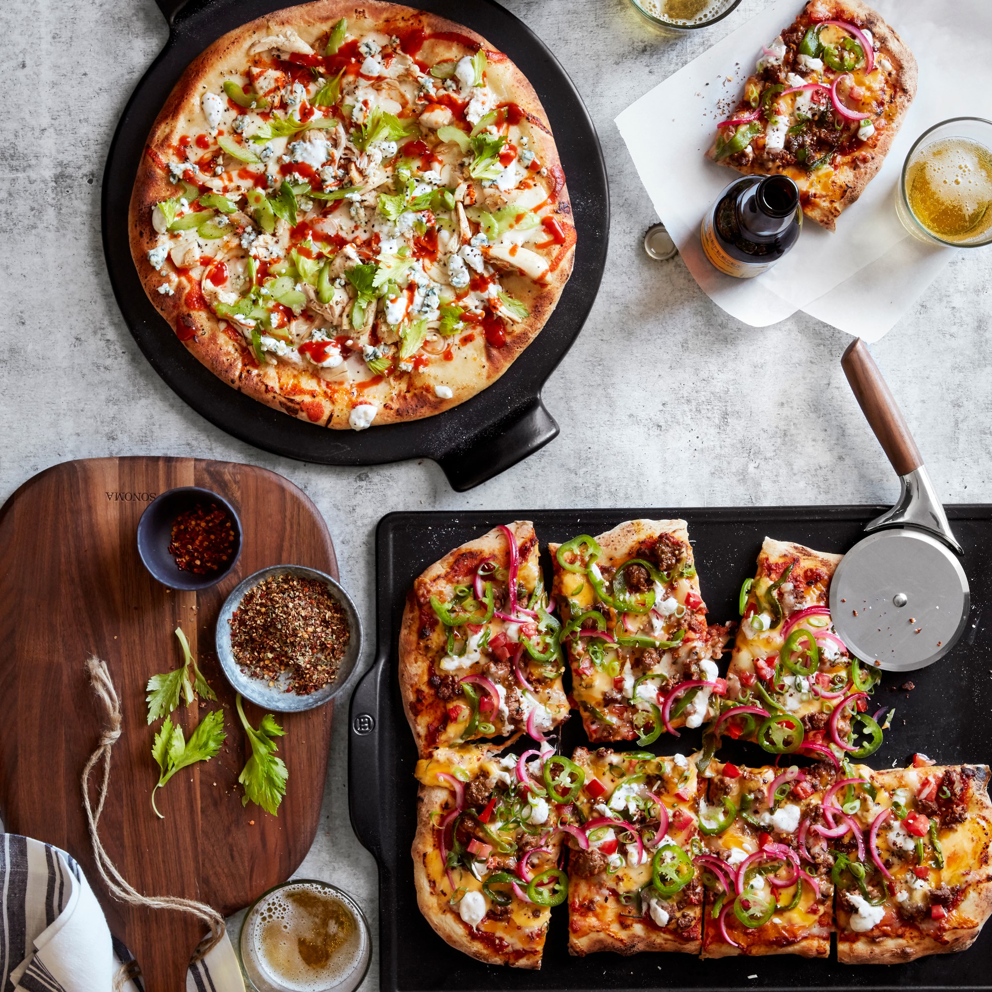 Walnut Handled Pizza Wheel