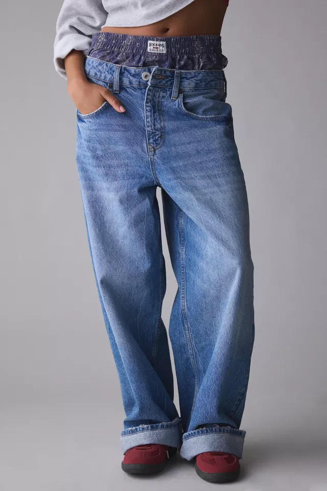 BDG Jaya Boxer Waistband Baggy Boyfriend Jean