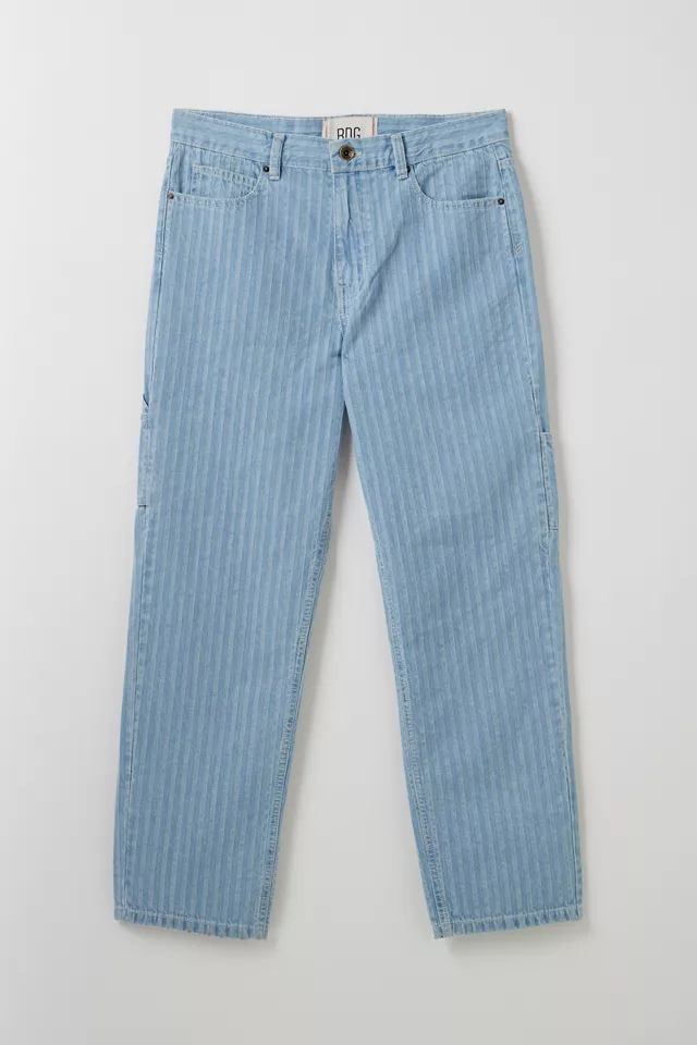 BDG Striped Straight Fit Utility Work Jean