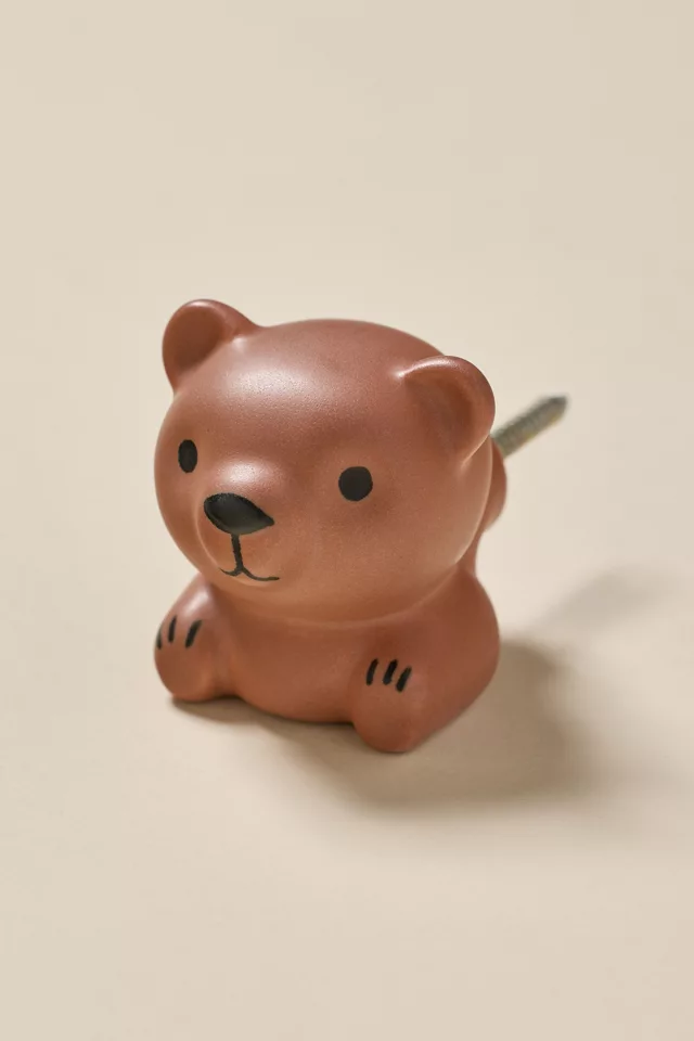 Puffy Bear Knob/Wall Hook