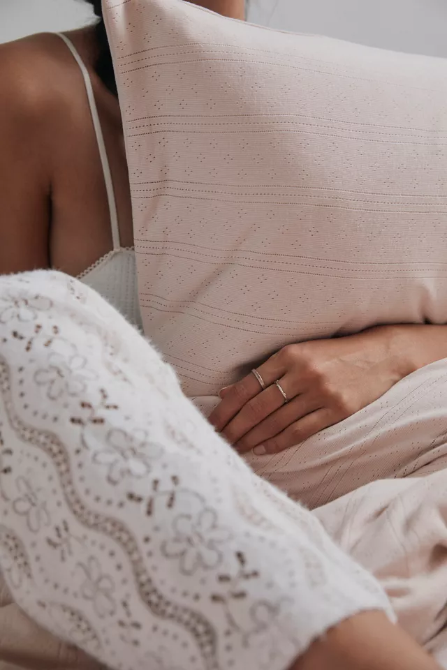 Pointelle Jersey Sham Set