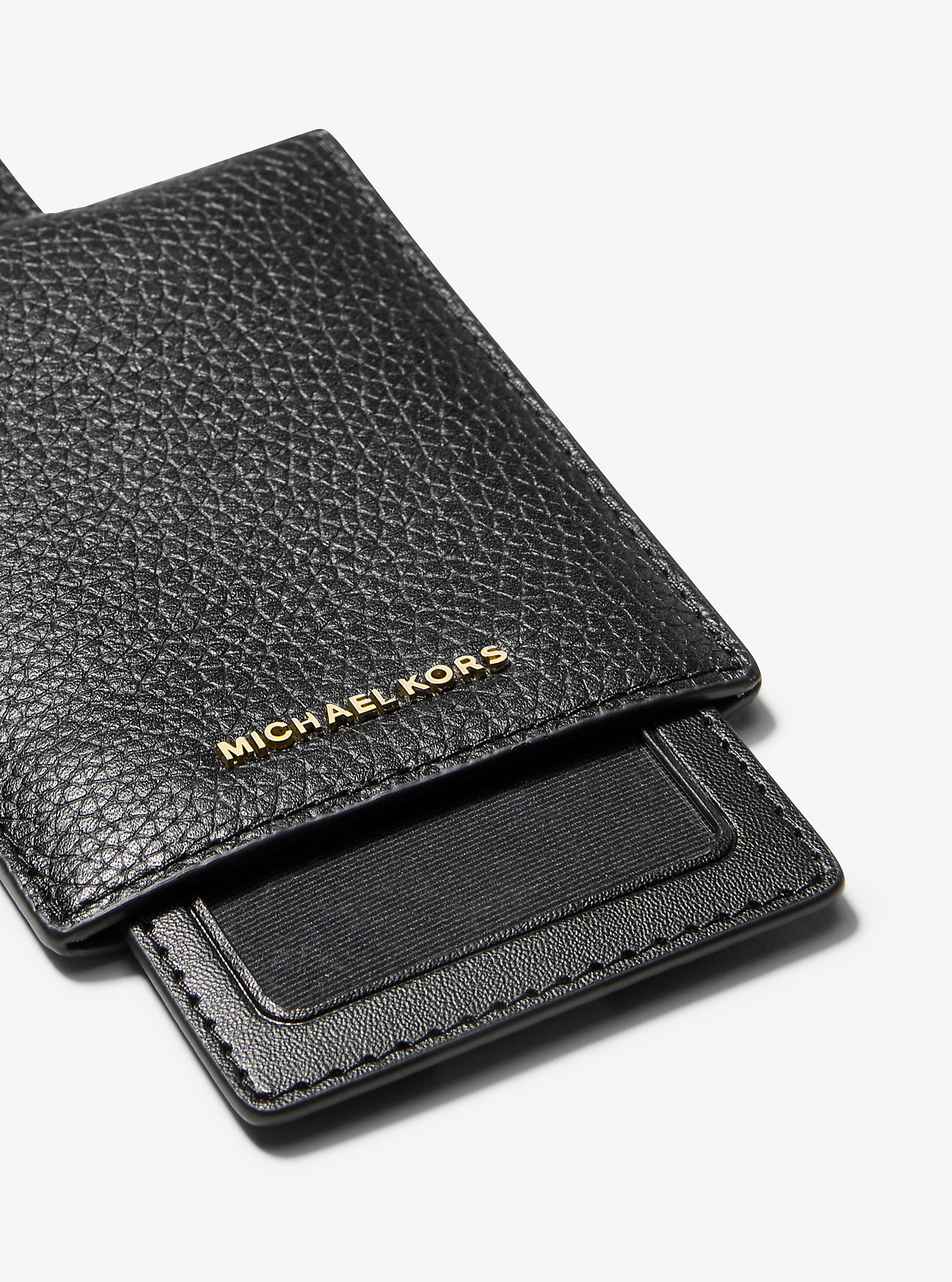 Jet Set Pebbled Leather Luggage Tag