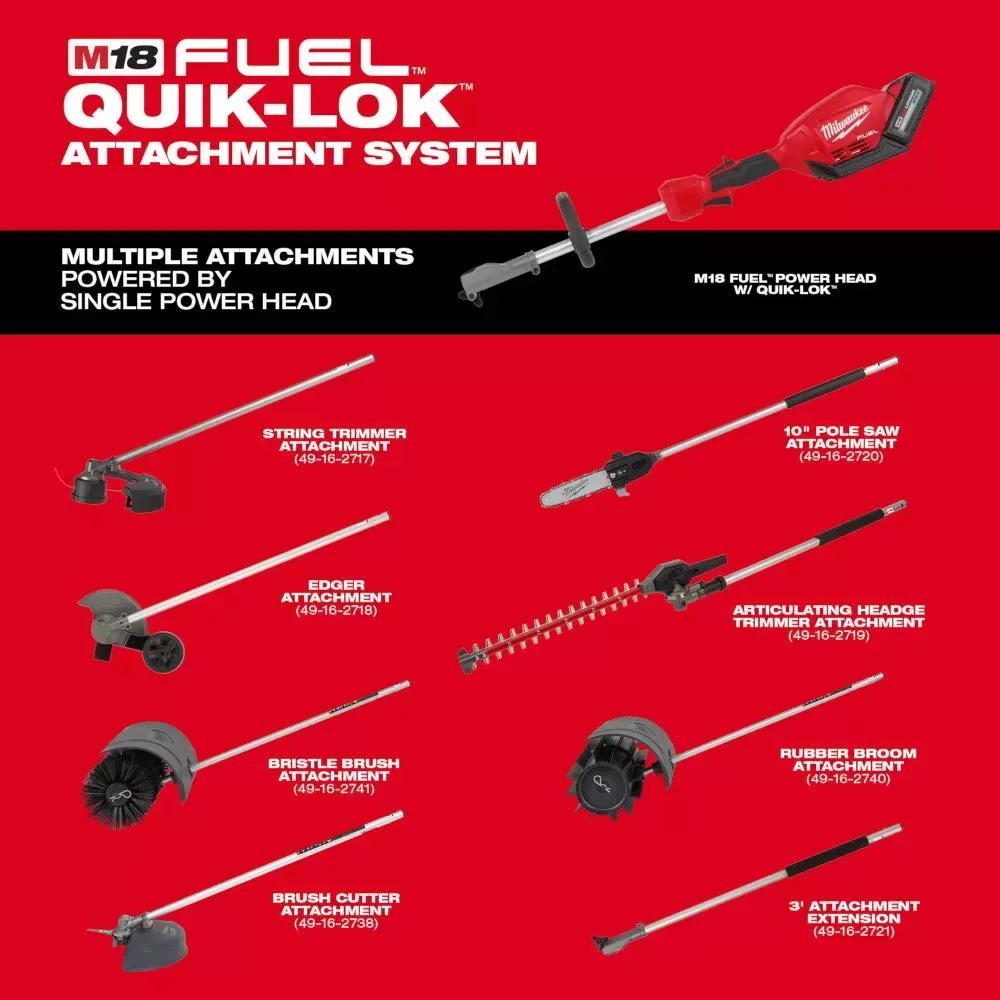 Milwaukee 49-16-2717 M18 FUEL 18V 10-Inch QUIK-LOK String Trimmer Attachment