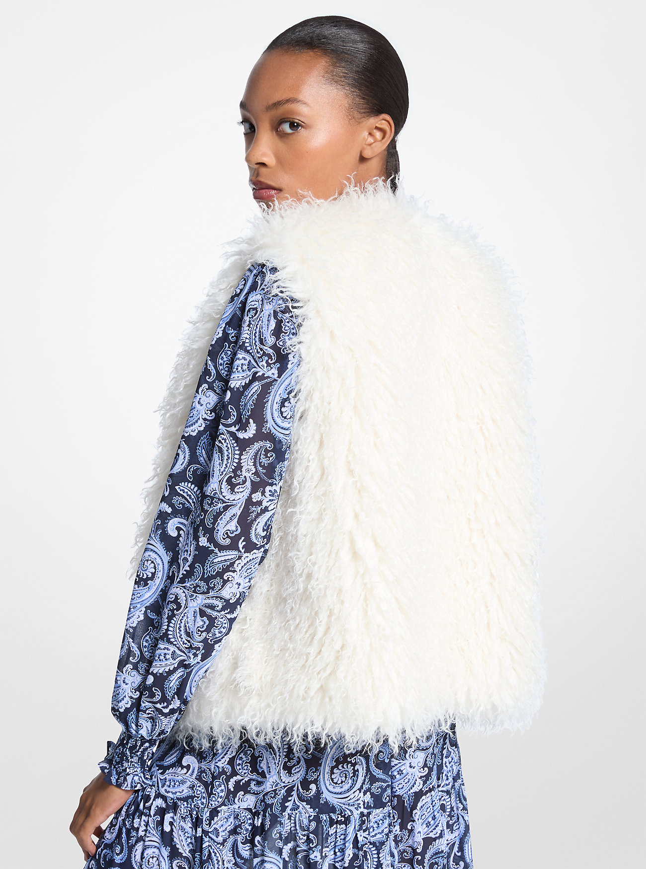 Faux Shearling Vest