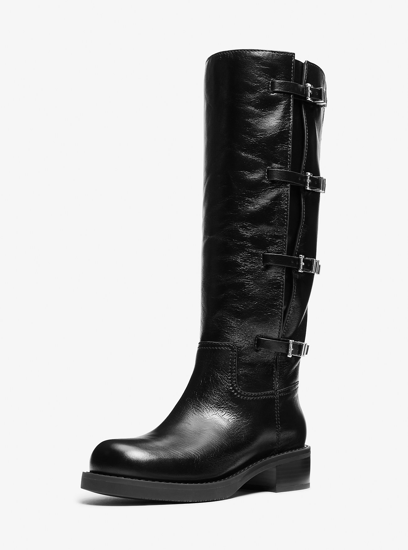Darrington Crackled Leather Boot