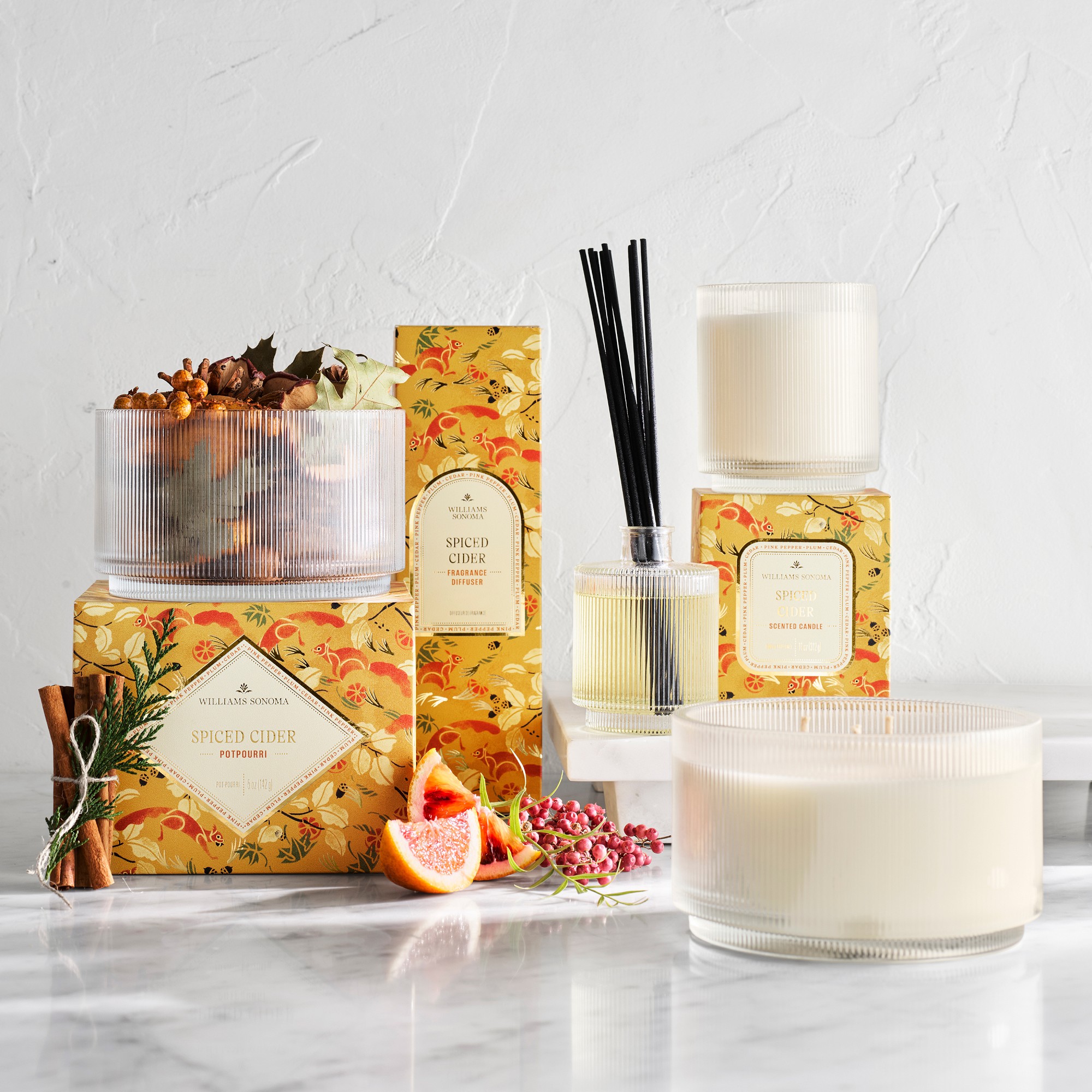 Seasonal Home Scents Triple Wick Candle, Spiced Cider