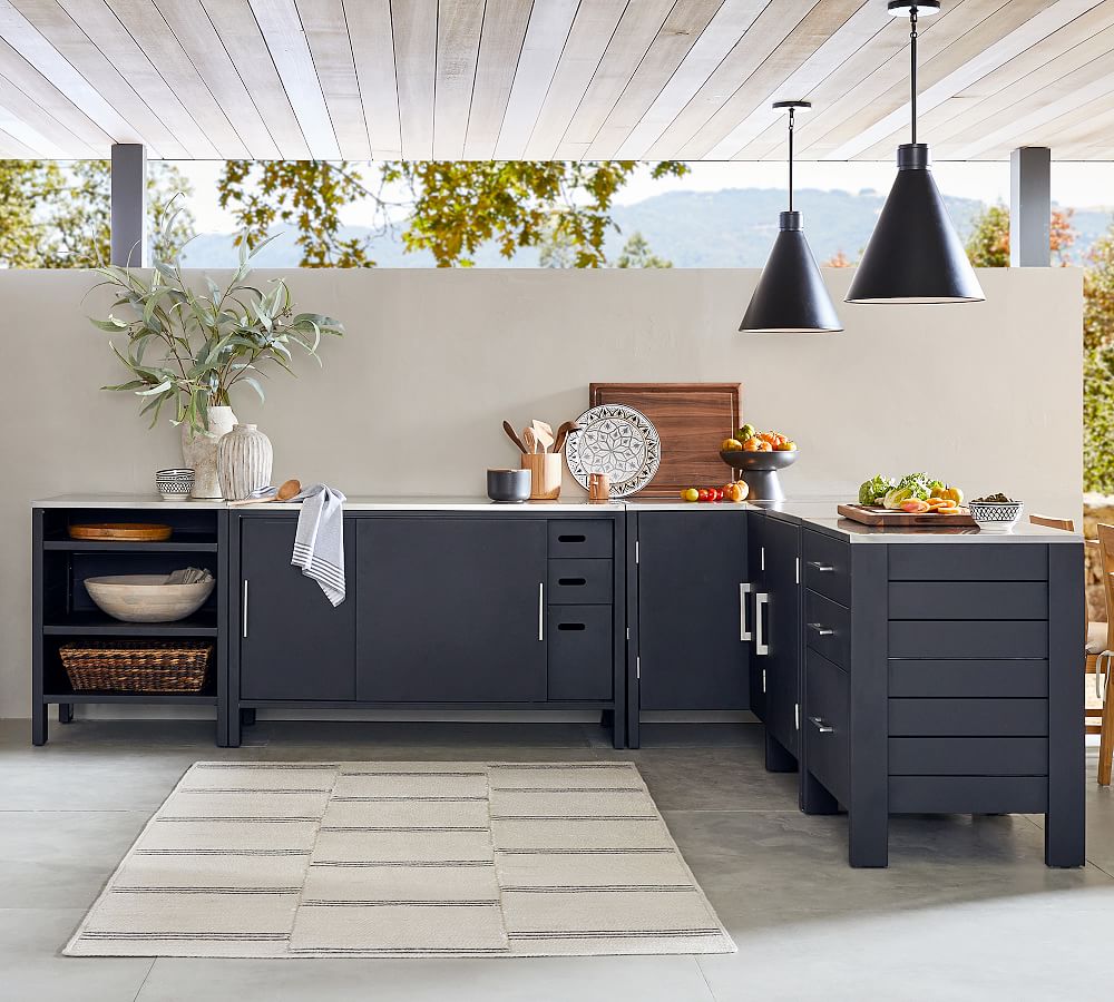Malibu Metal Ultimate 5-Piece Outdoor Kitchen Set (130")