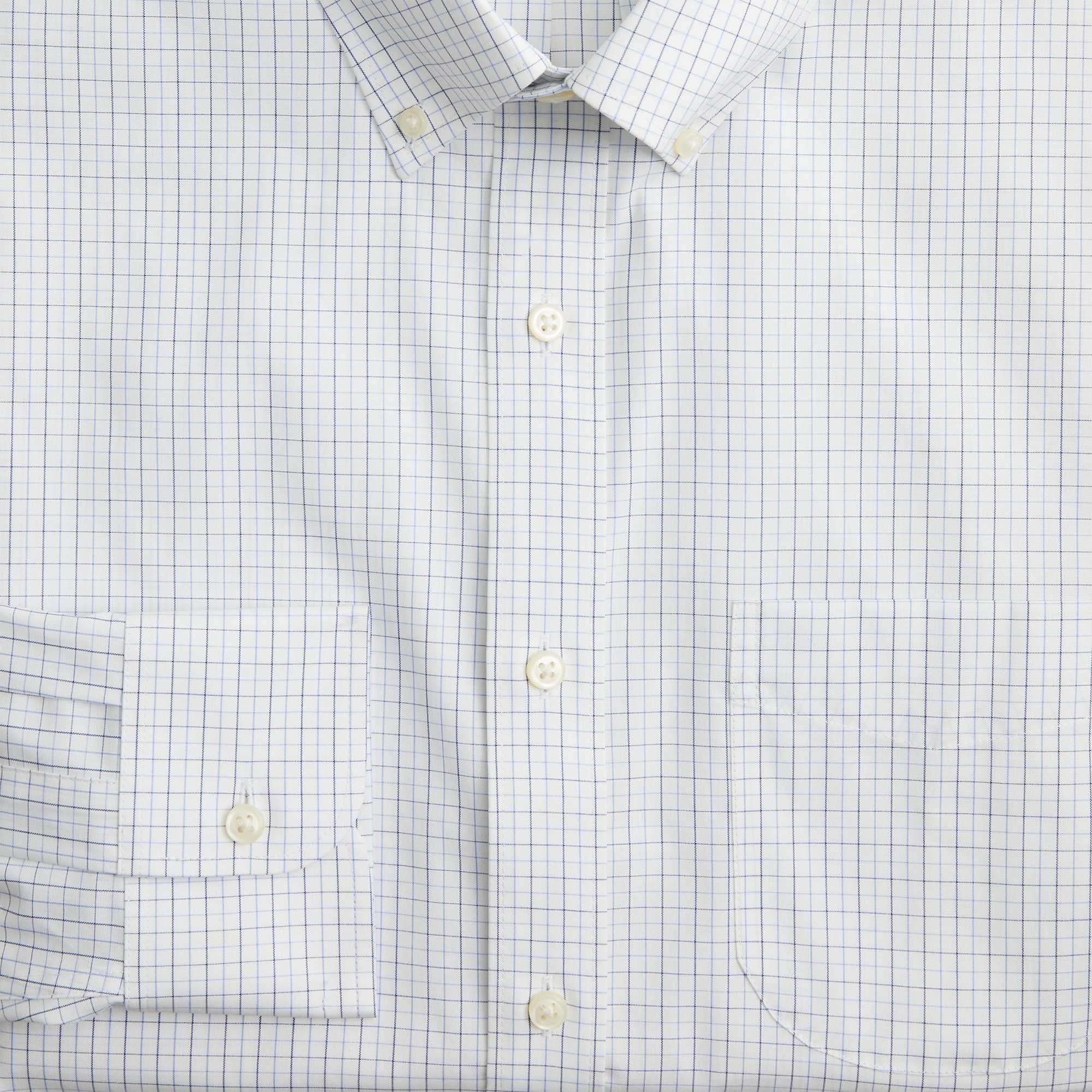 Bowery wrinkle-free stretch cotton-blend shirt with button-down collar