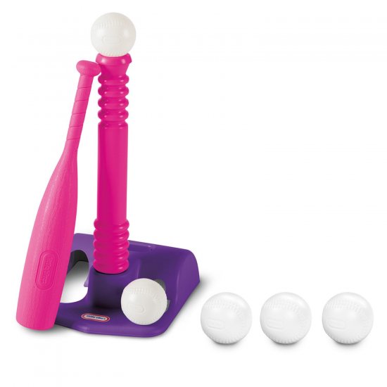 TotSports&trade; T-Ball Set with 5 Balls-Pink - Amazon Exclusive