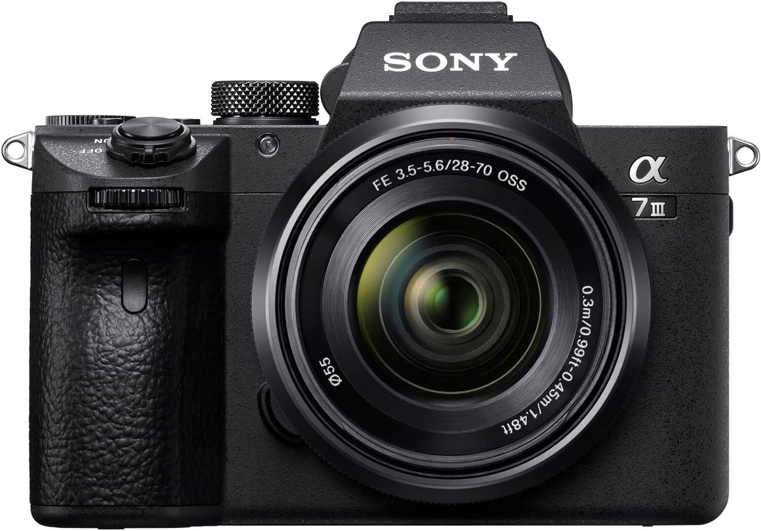 Alpha 7 III | Full-Frame Mirrorless Camera (Fast 0.02s AF, 5-axis in-Body Optical Image stabilisation, 4K HLG, Large Battery Capacity), Black