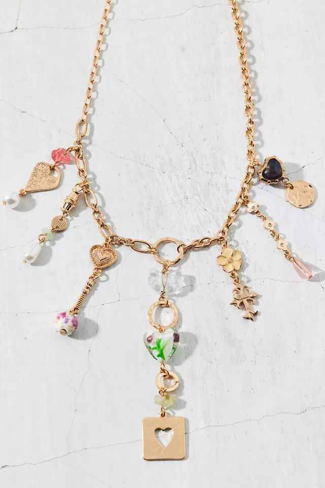 Kennedy Draped Charm Necklace