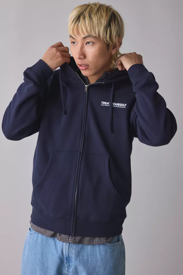 Coney Island Picnic Pleasures & Mistakes Graphic Zip Hoodie Sweatshirt