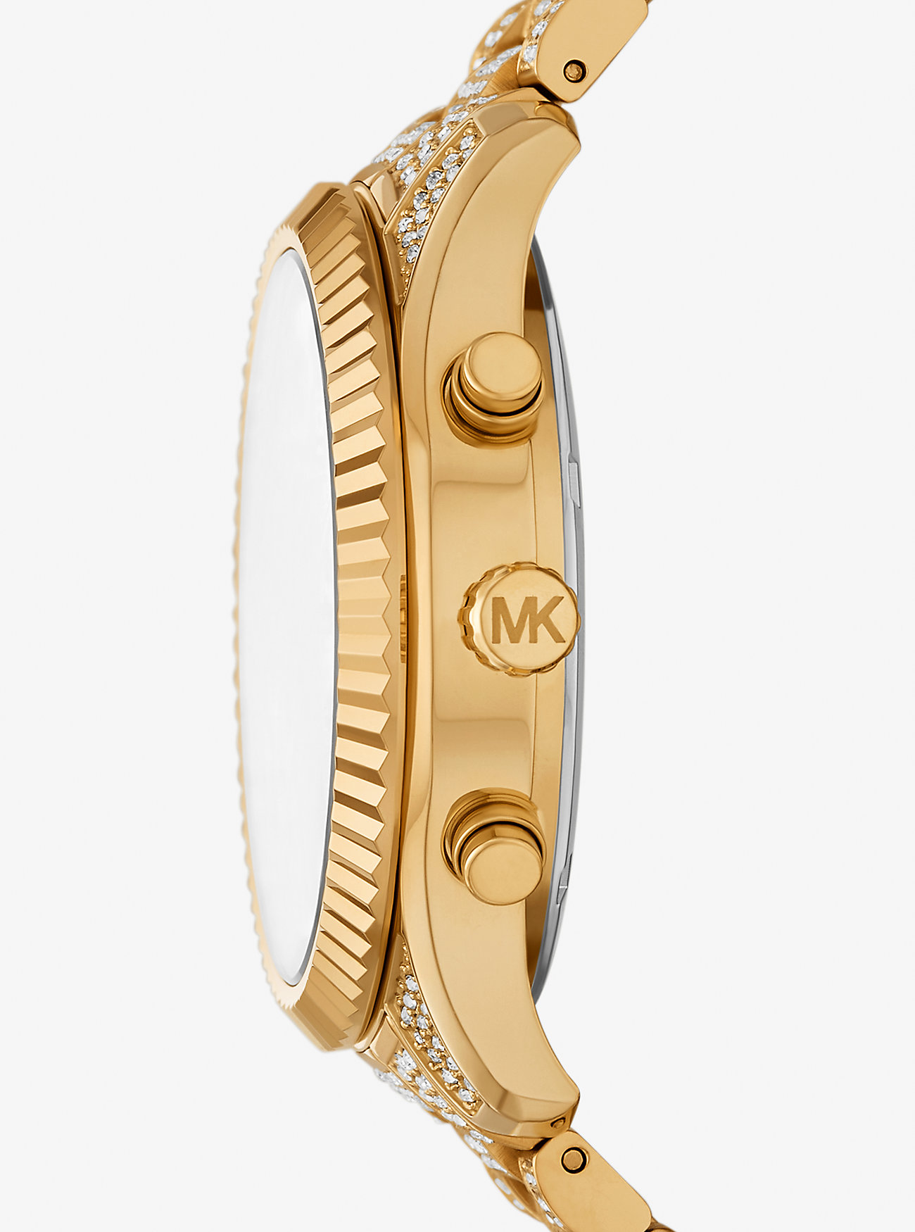 Oversized Lexington Pavé Gold-Tone Watch