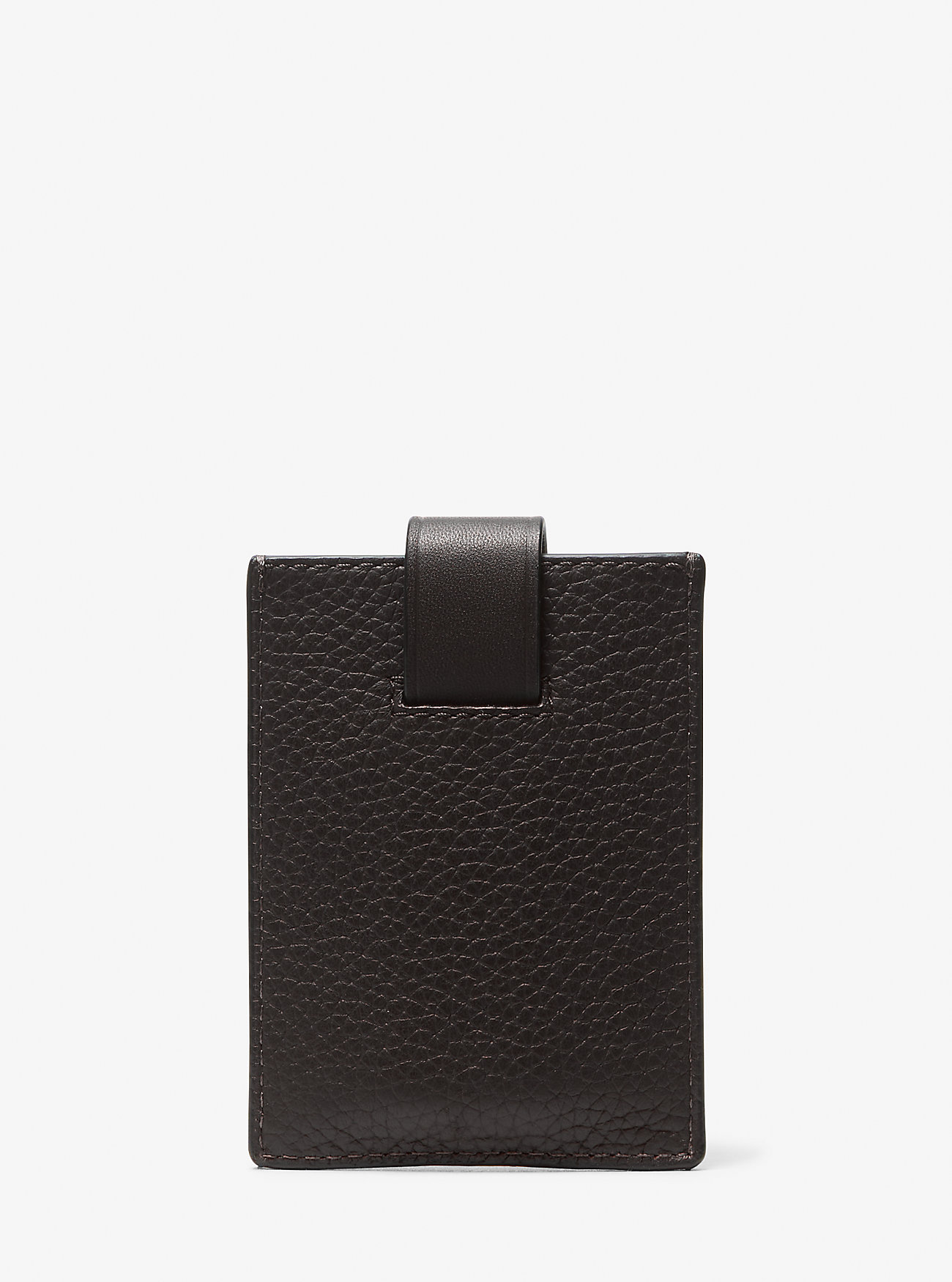 Hudson Pebbled Leather Snap Card Case