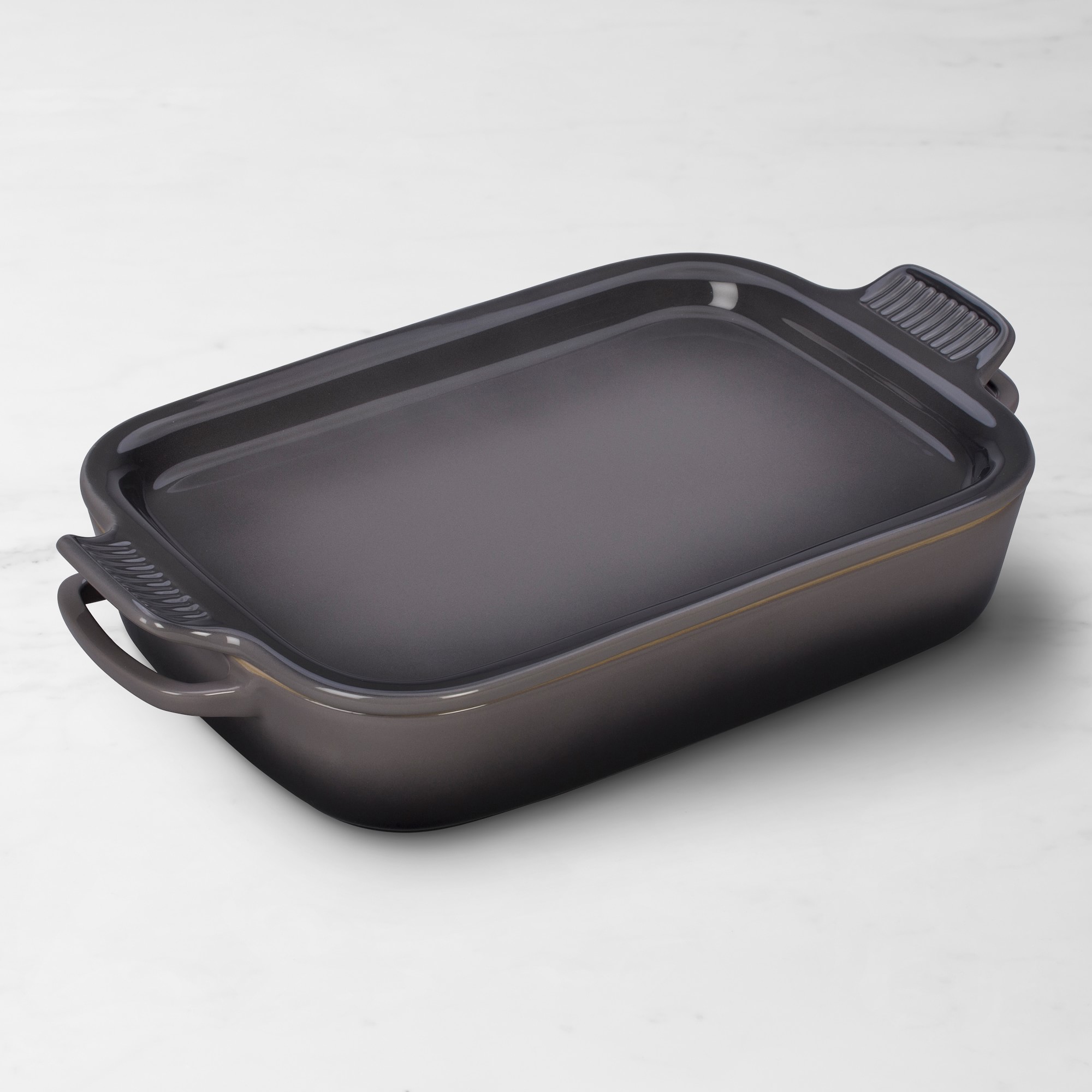 Stoneware Rectangular Baker with Platter Lid, 2 3/4 Qt.