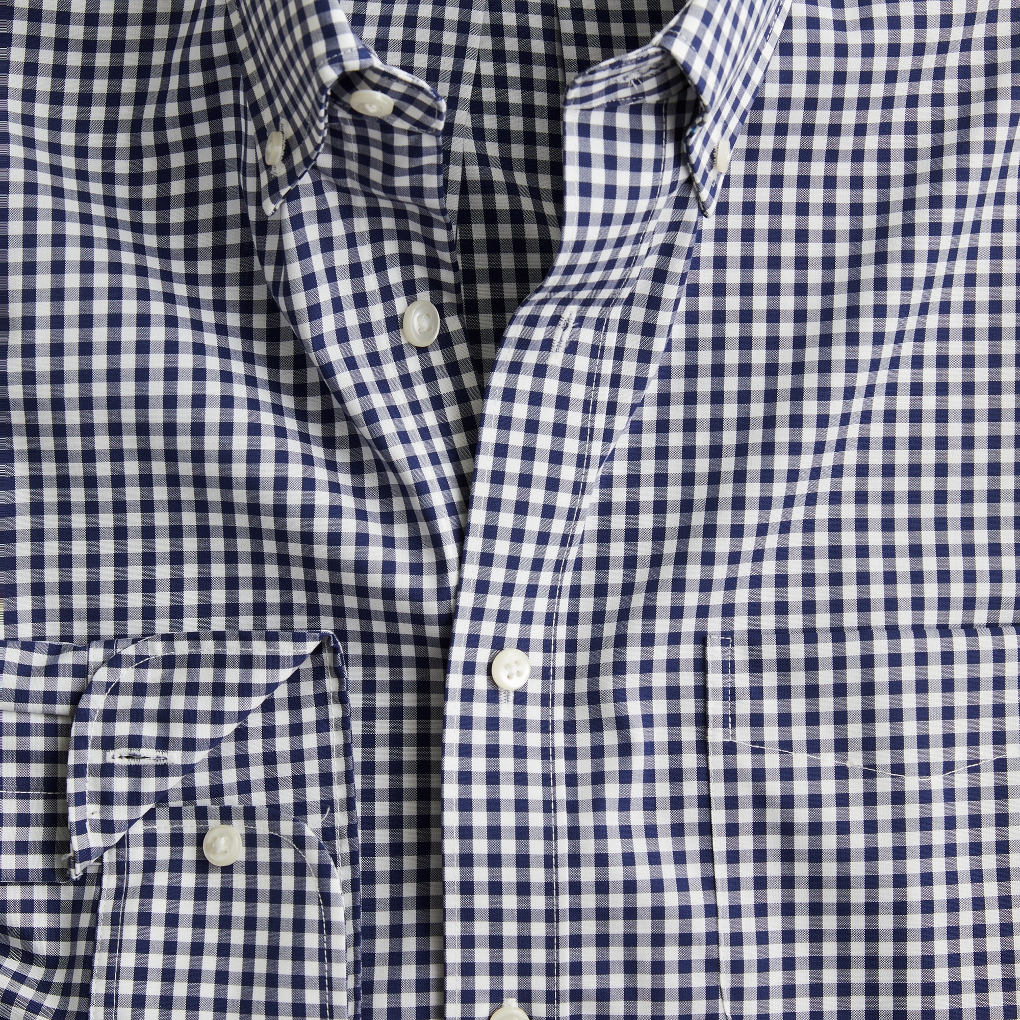Bowery wrinkle-free stretch cotton-blend shirt with button-down collar