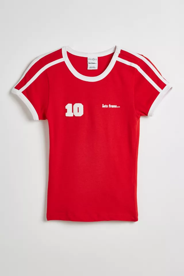 iets frans... Soccer Stripe Ringer Baby Tee