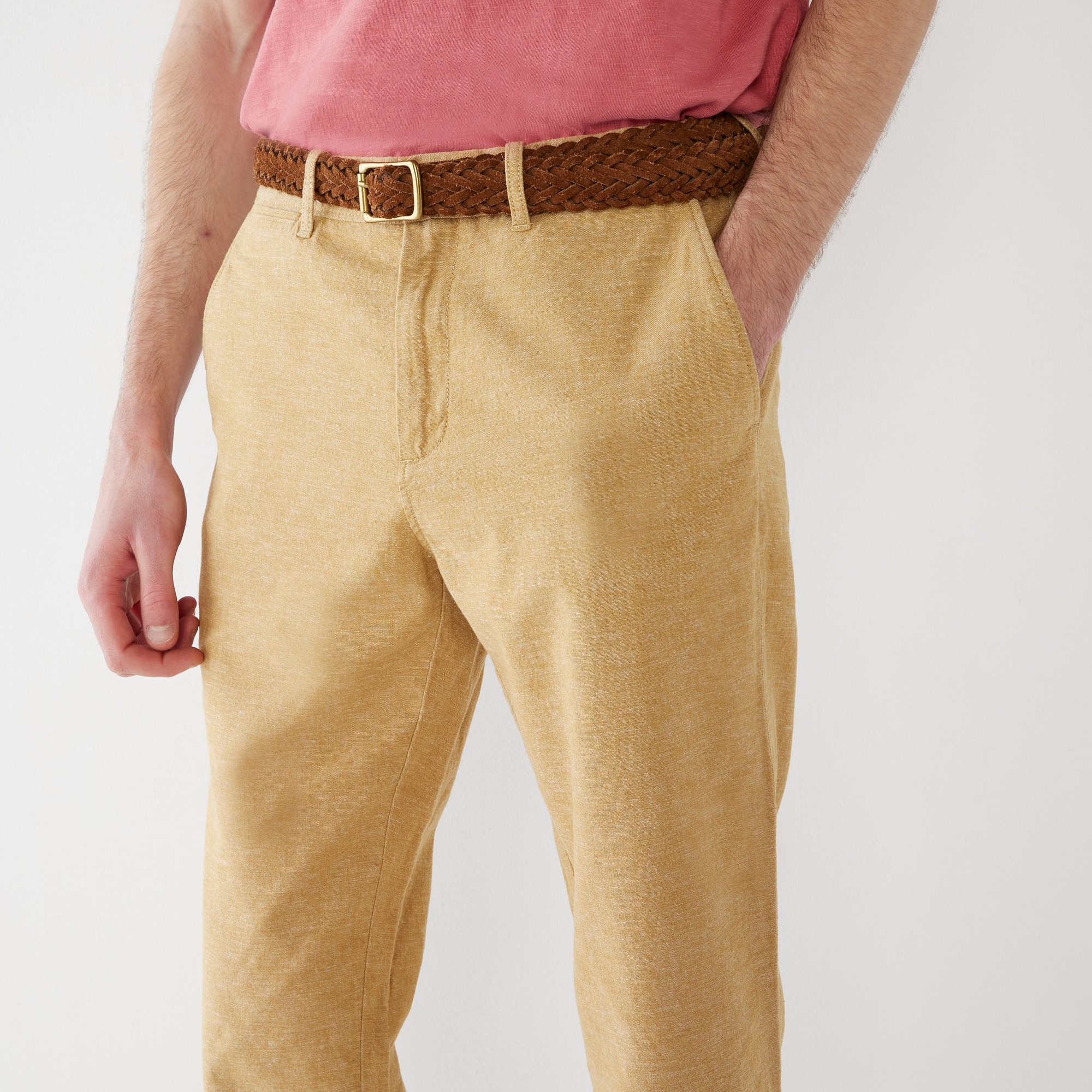 770&trade; Straight-fit chino pant in stretch slub cotton blend