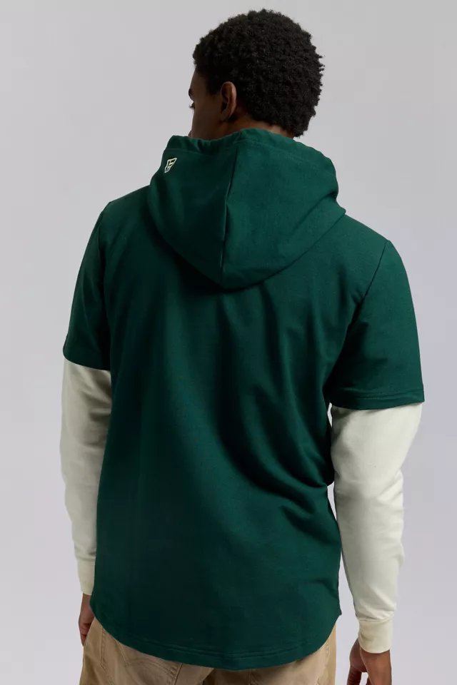 New Era MLB New York Yankees Logo Hooded Long Sleeve Tee