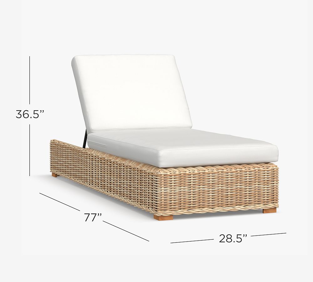 Huntington Wicker Outdoor Chaise Lounge