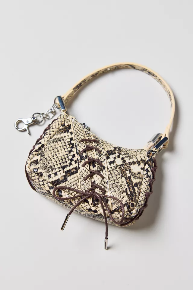 Silence + Noise Kez Printed Laced Mini Bag Charm