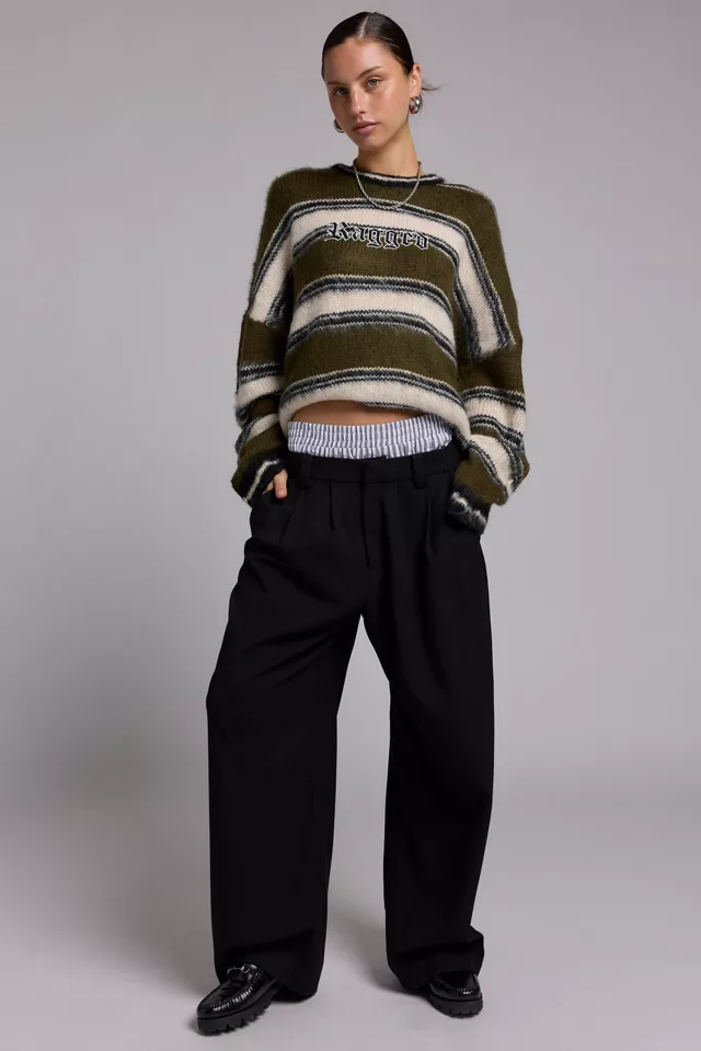 The Ragged Priest Brushed Striped Sweater