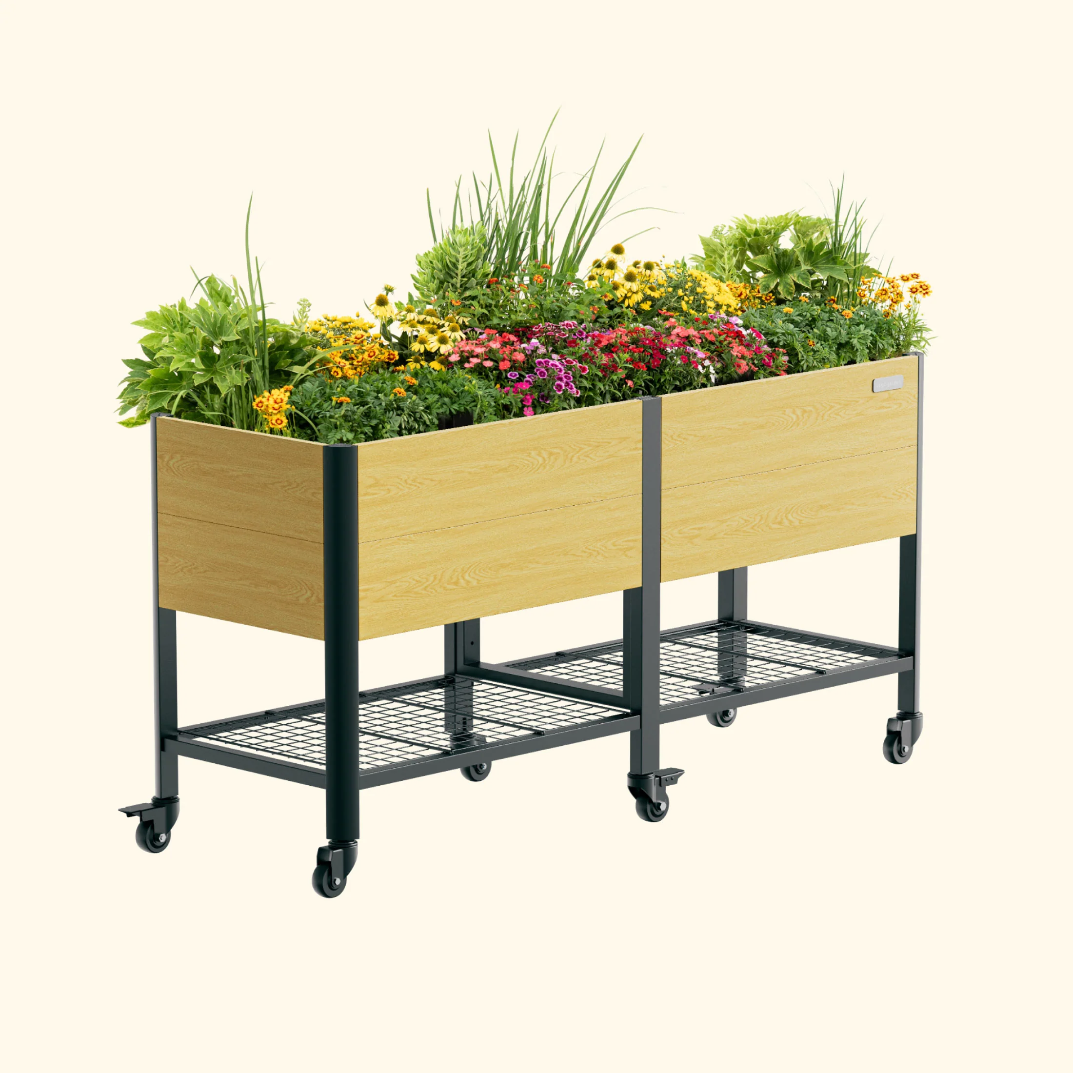 Woodgrain Elevated Garden Bed  2.0' x 6.0'