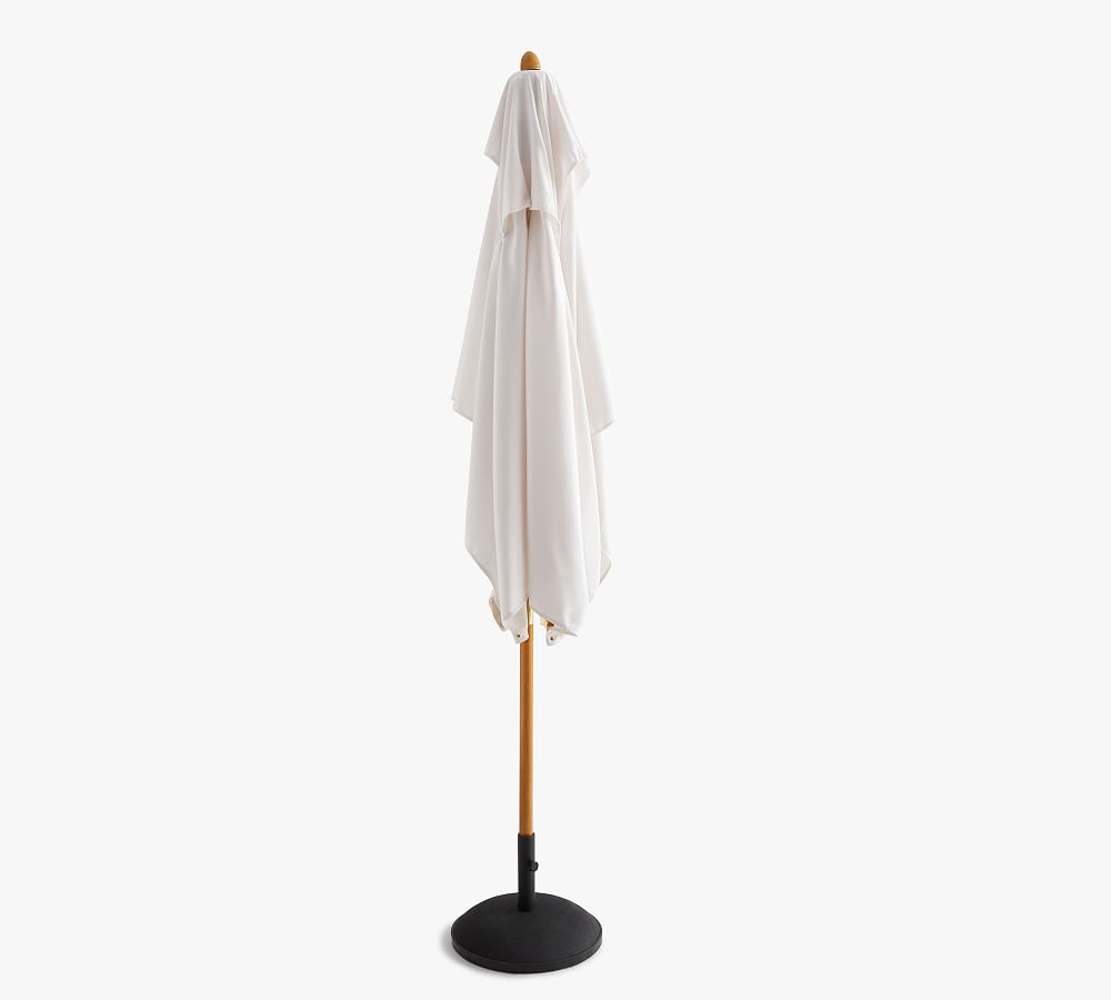 Premium 10' Rectangular Outdoor Patio Umbrella &ndash; Eucalyptus Frame​