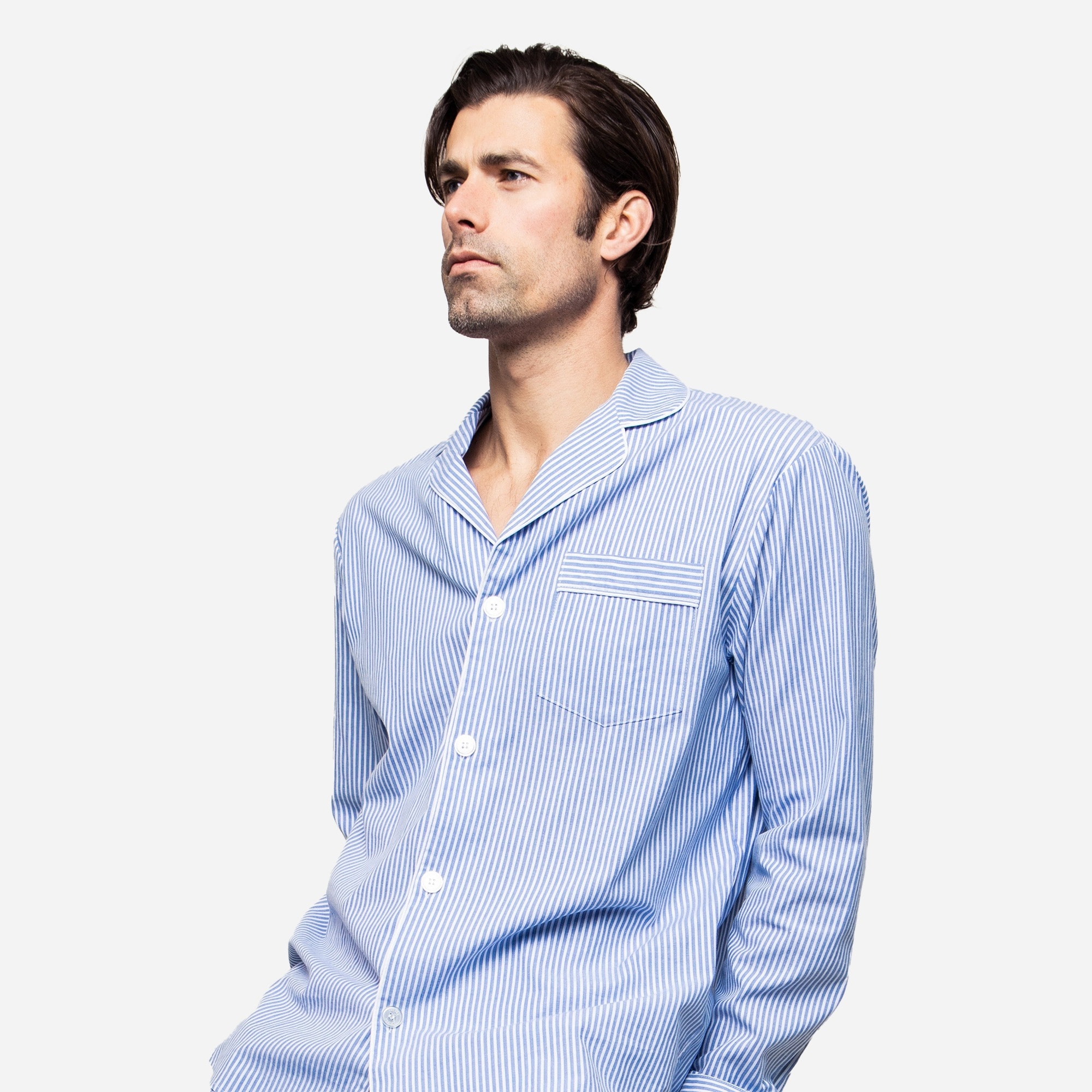 Petite Plume&trade; men's seersucker pajama set